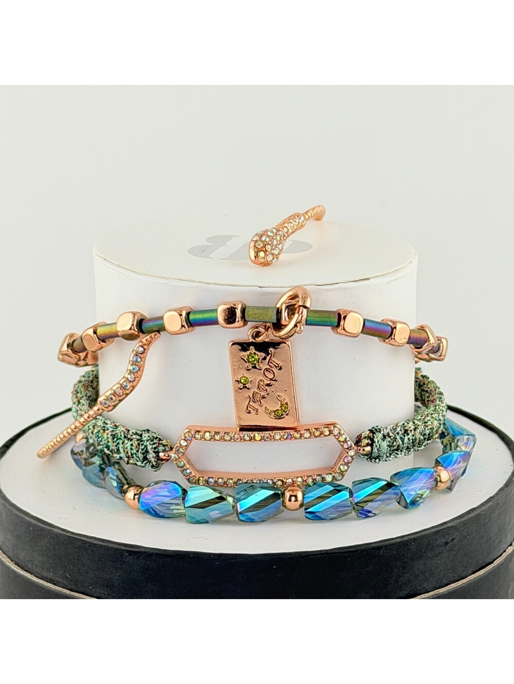Bomb Party Retro Halloween Stacks "Cards Of Curiosity" RBP5452 Rose Gold Snake
